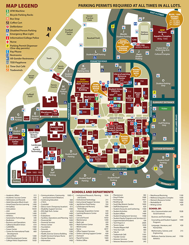 Southwestern College Campus Map Verjaardag Vrouw 2020   E 2018 Spring New Campus Map 